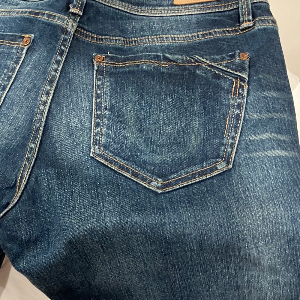 Buckle Dark Blue Women Jeans - Picture 5 of 10